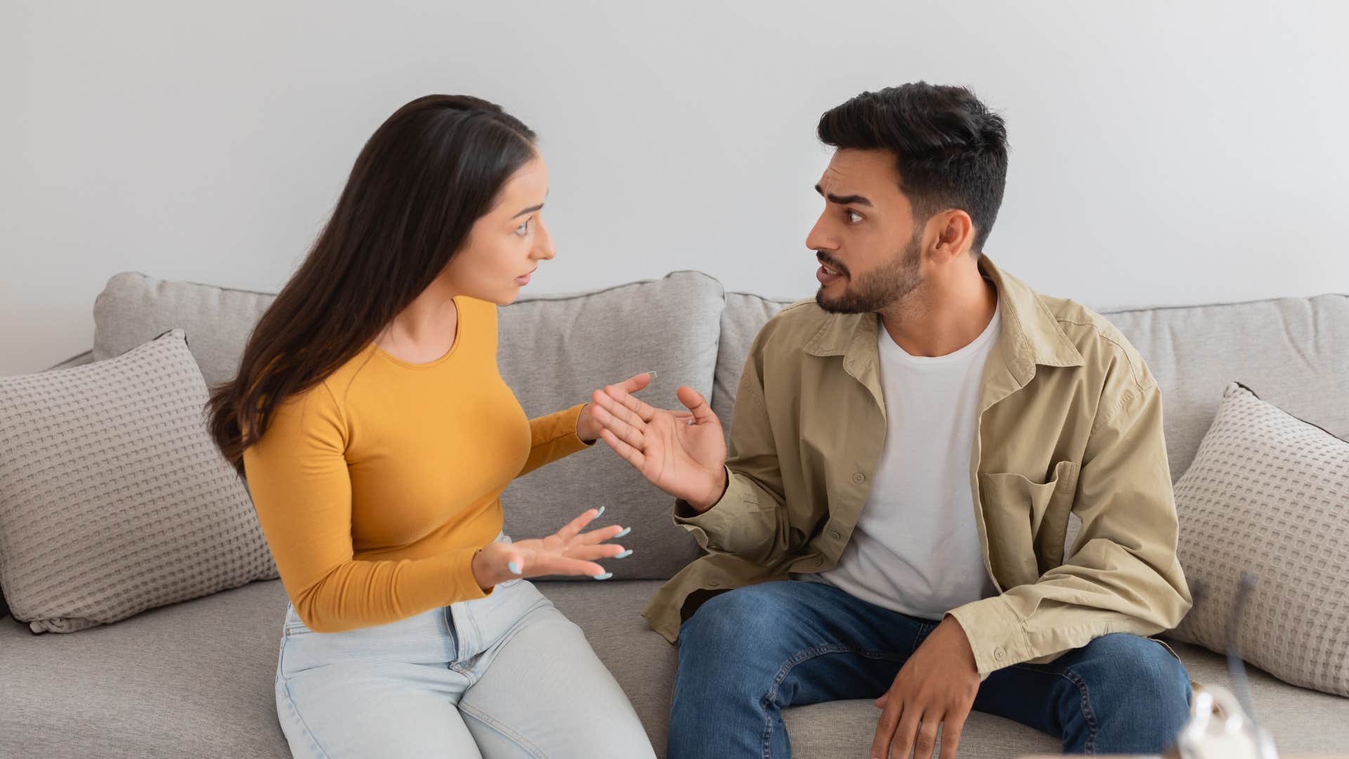 woman asking the question how much does he open up to spot man's true character