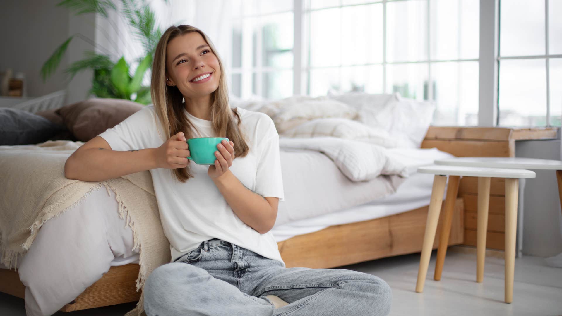 woman steering clear of drama in her life