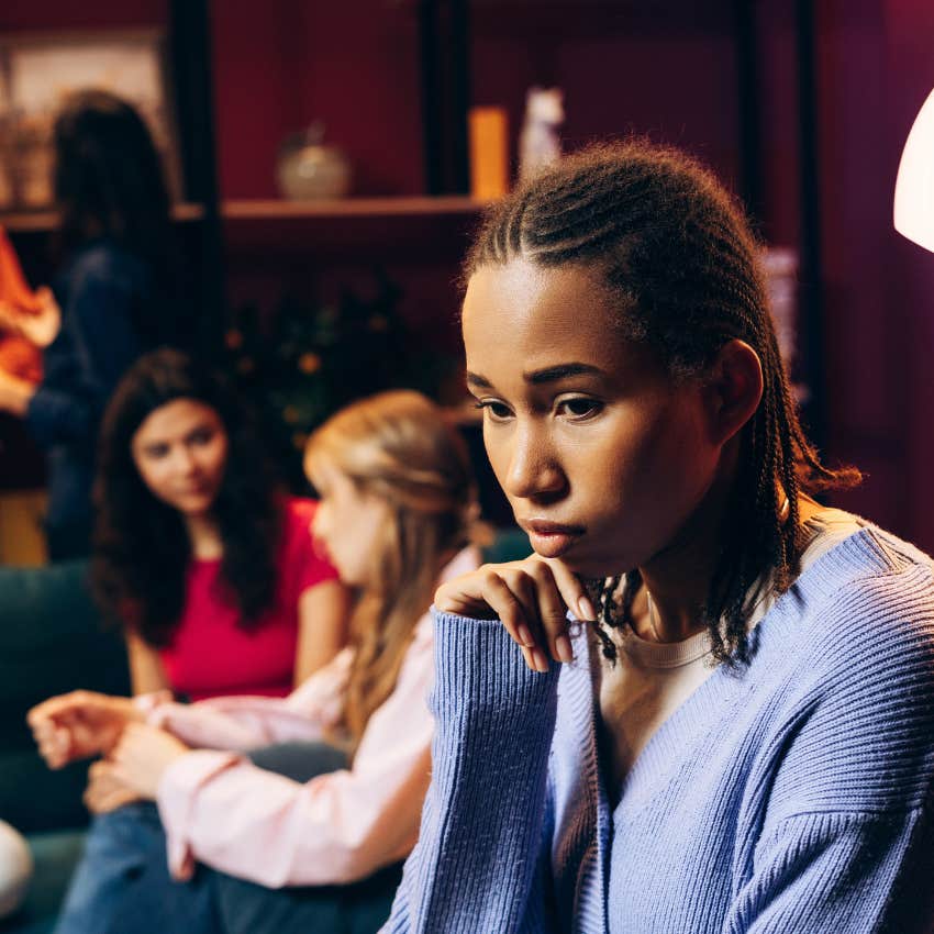 Woman experiencing existential loneliness because she is lonely but hates being around people