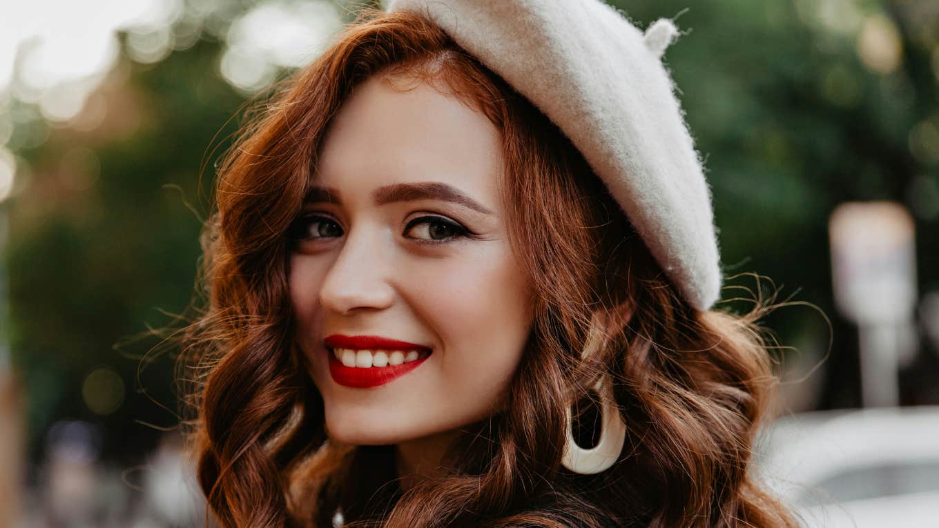 Woman protects her holiday peace.