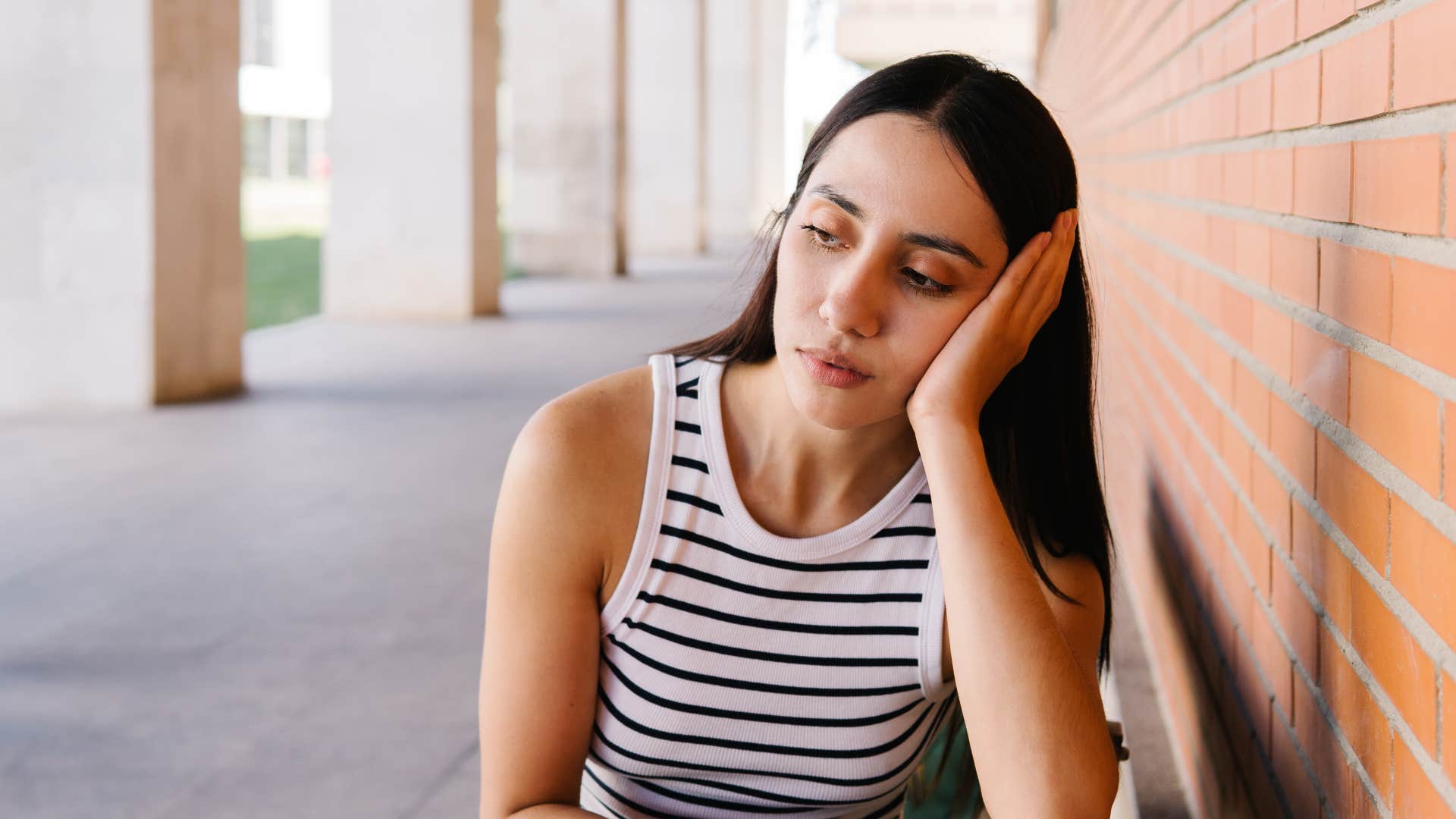 a needy woman doesn't stand up for herself which drives her man away 