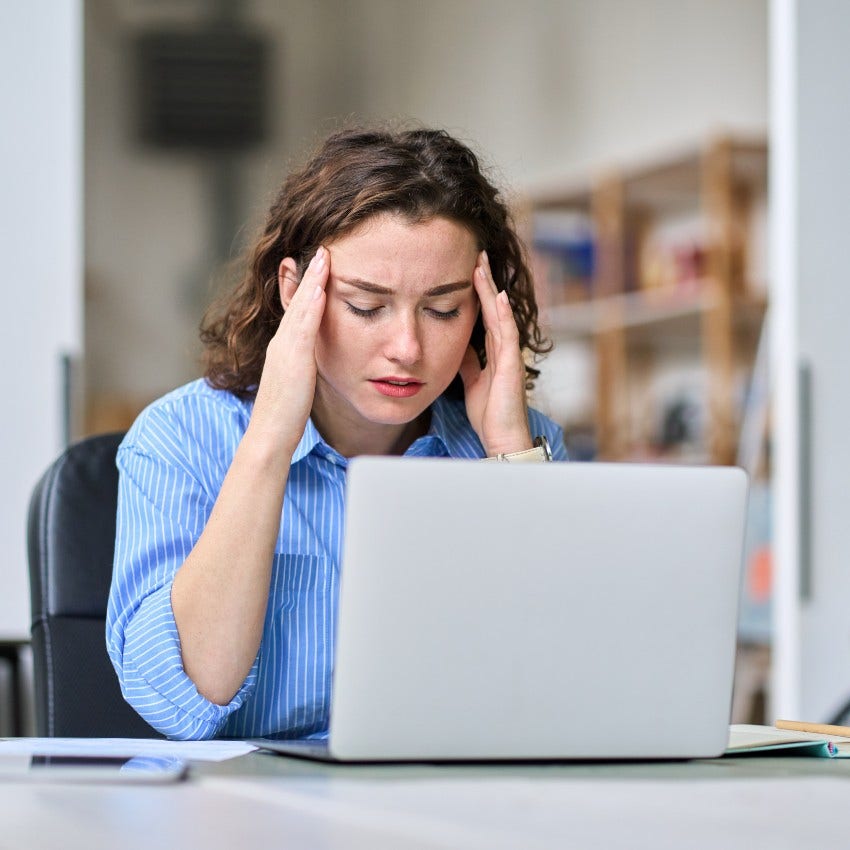 woman who is unfulfilled by her job because she is overqualified