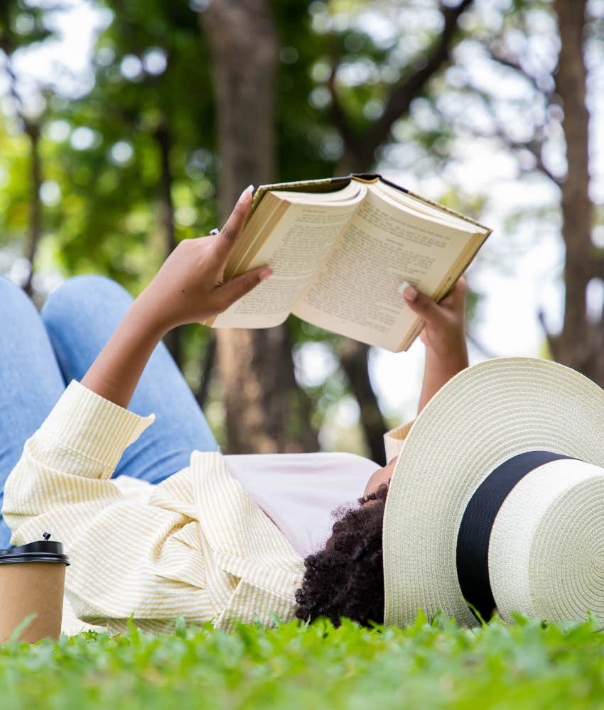 Person enjoys their time alone outside the social circle