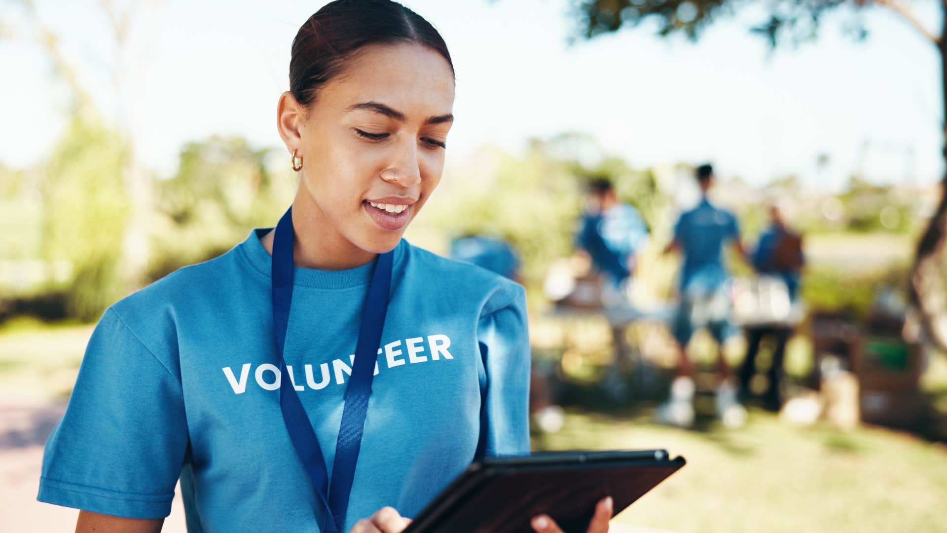 woman who is naturally generous as she doesn't necessarily start her own non-profit