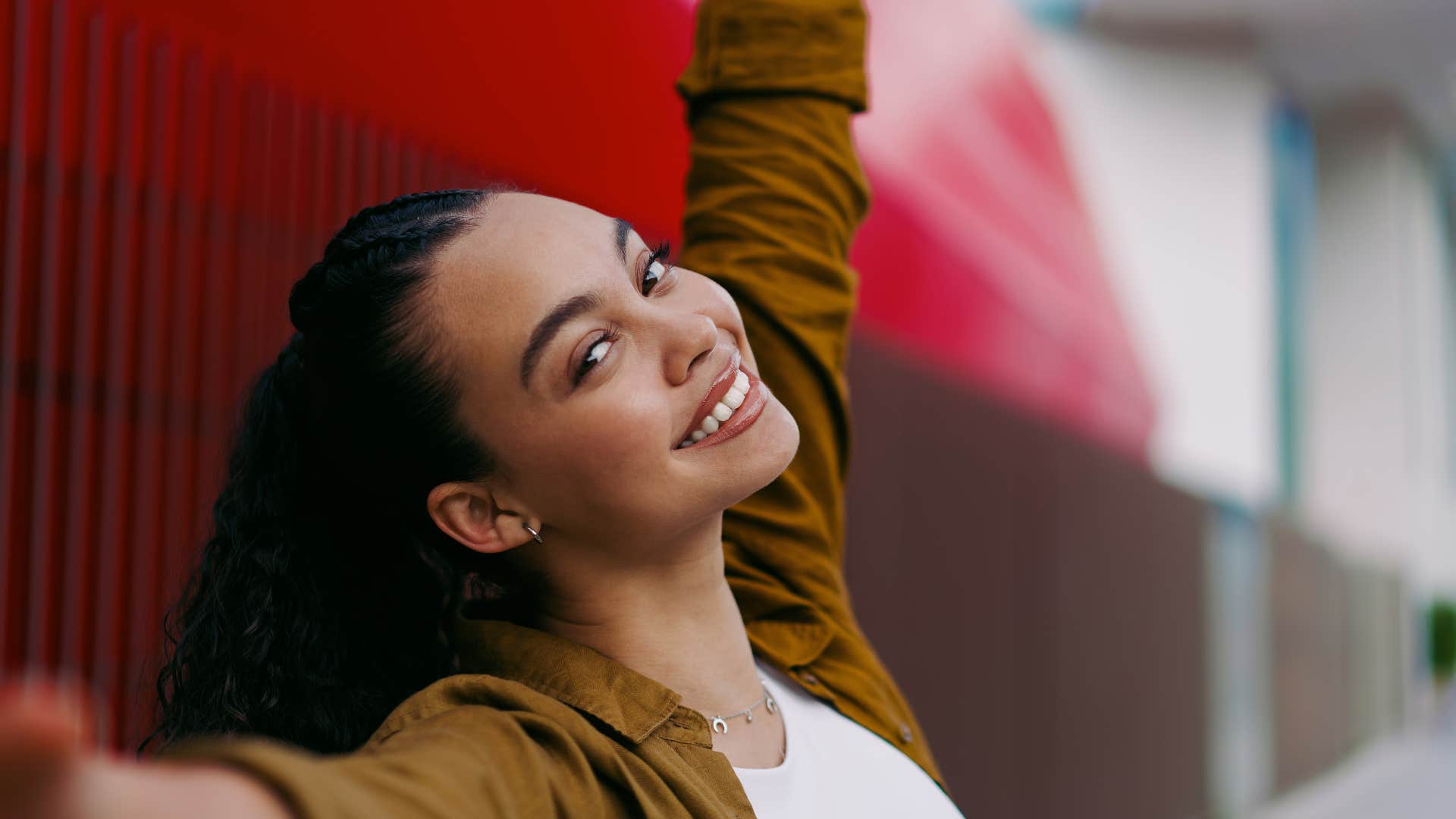 woman who feels good more days than not as she is committed to making life better