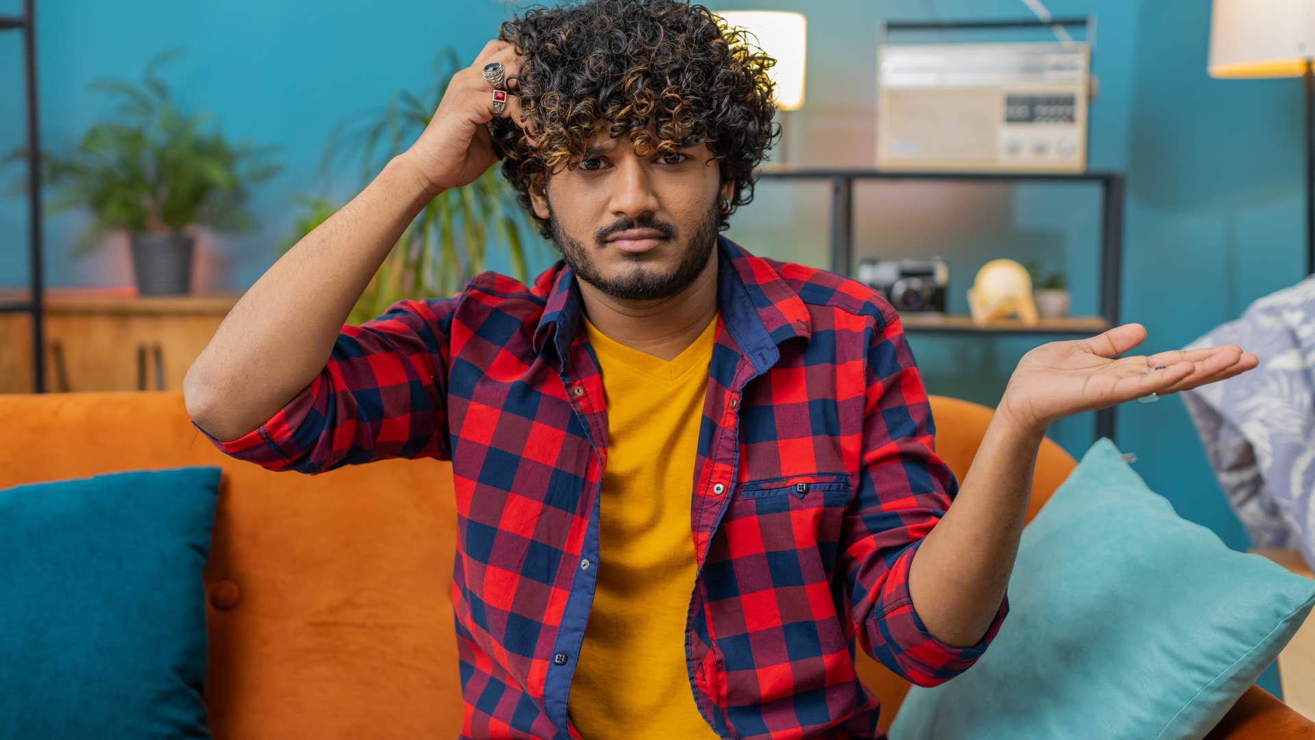 man with low self-esteem who has trouble making decisions