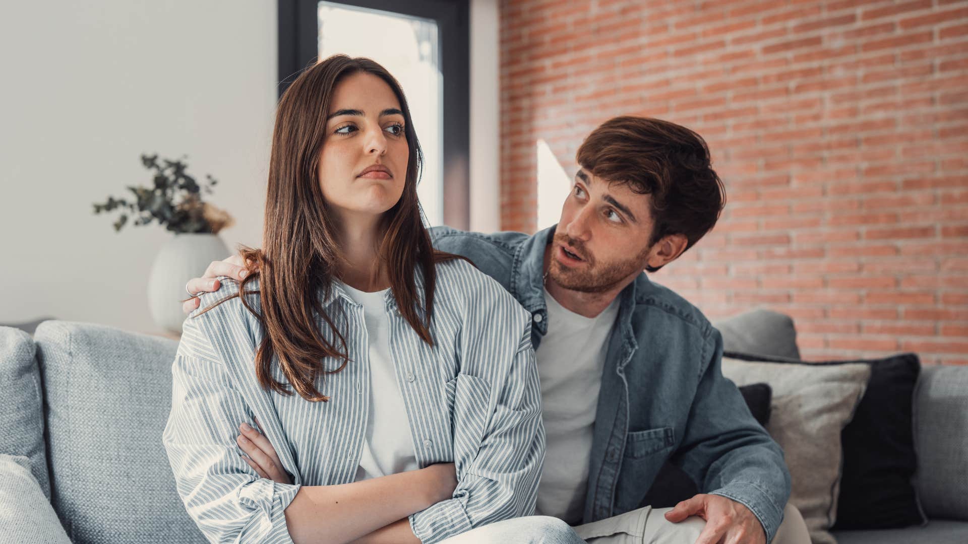 woman with low self-esteem as she stays in an unfulfilling relationship