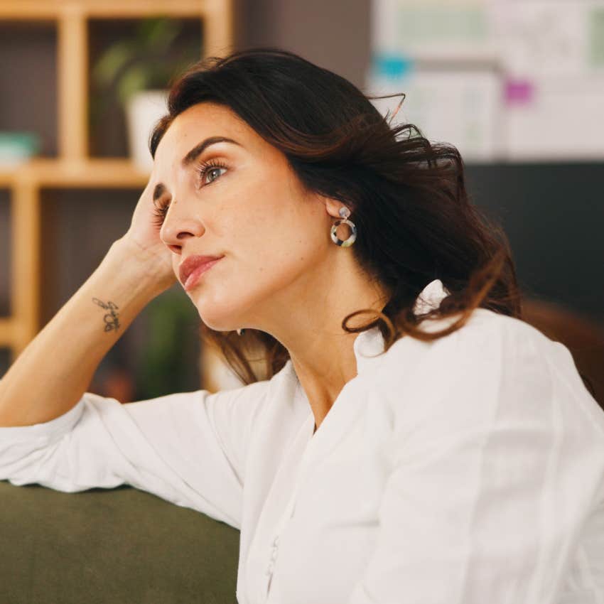 woman who's not sure she wants to try again as she examines mistakes