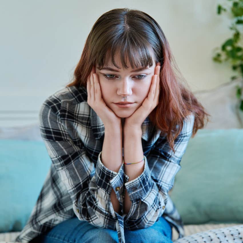 woman who doesn't listen to the most powerful person, herself, that keeps her unhappy