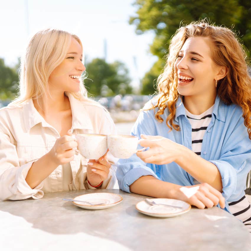 woman who wants to be a happier person by connecting with encouraging friends