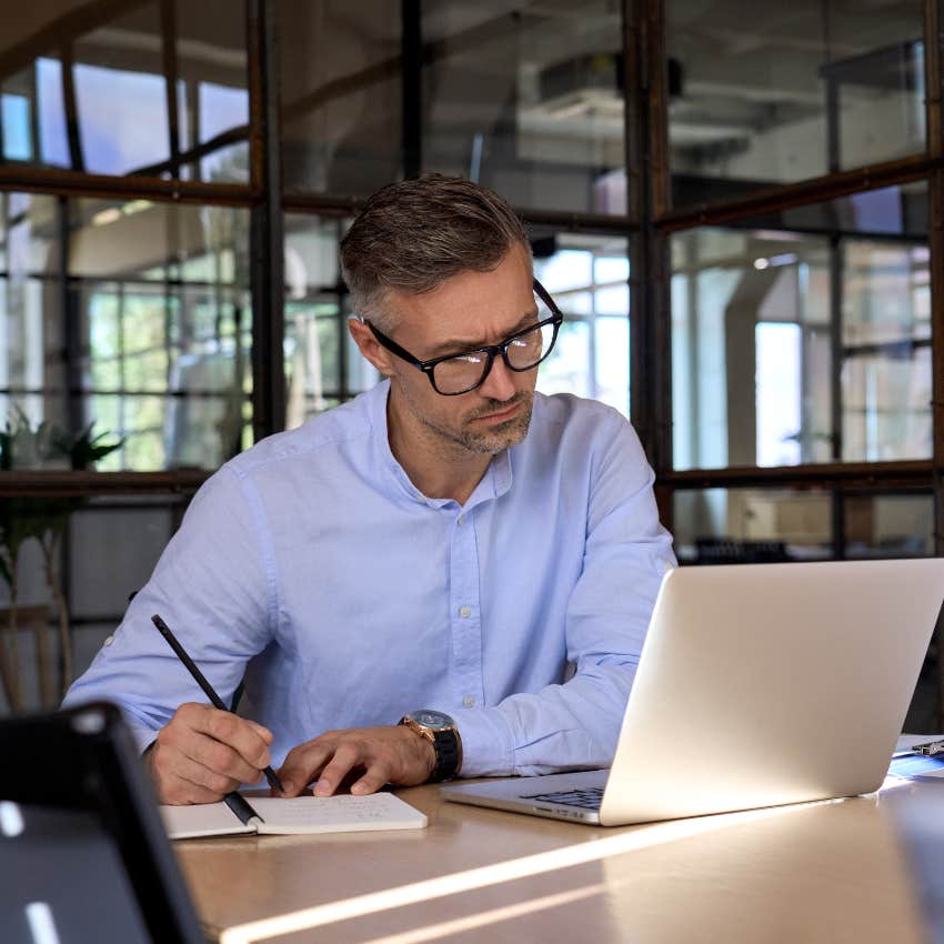 man who is a happy person as he improves professional skills