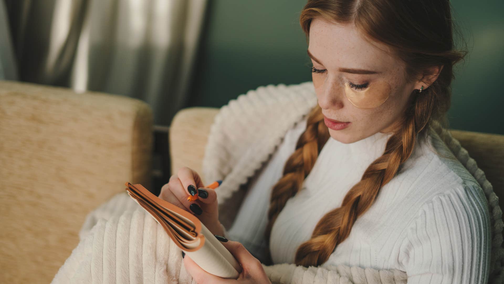 woman who calls her soulmate by not complaining and reflecting instead