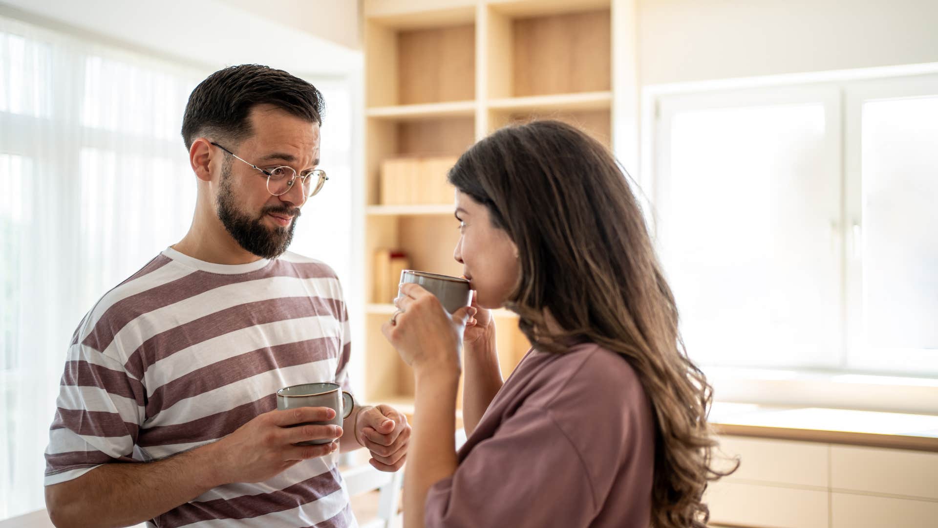 couple who have a happy marriage because they have to ask