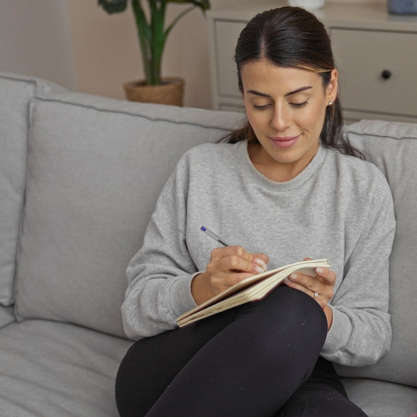 woman who lives a happy life with a creative outlet