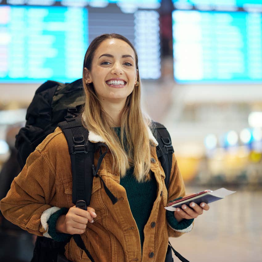 woman who wants to live a meaningful life as she sets up a trip