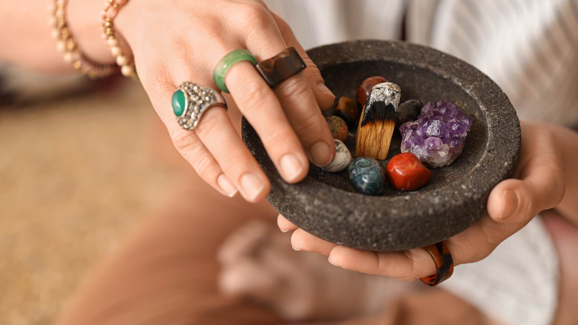 woman who is transforming her life with crystal energy