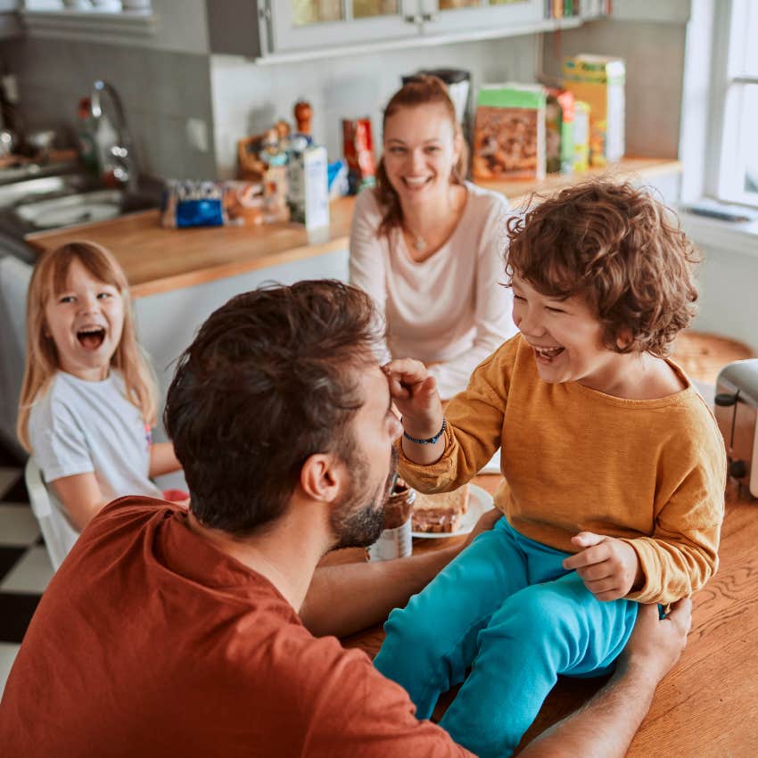 family spending quality time together to handle stress