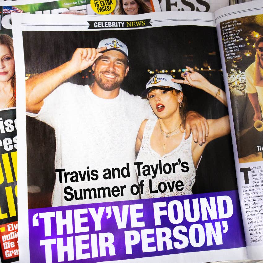 taylor swoft travis kelce magazine spread