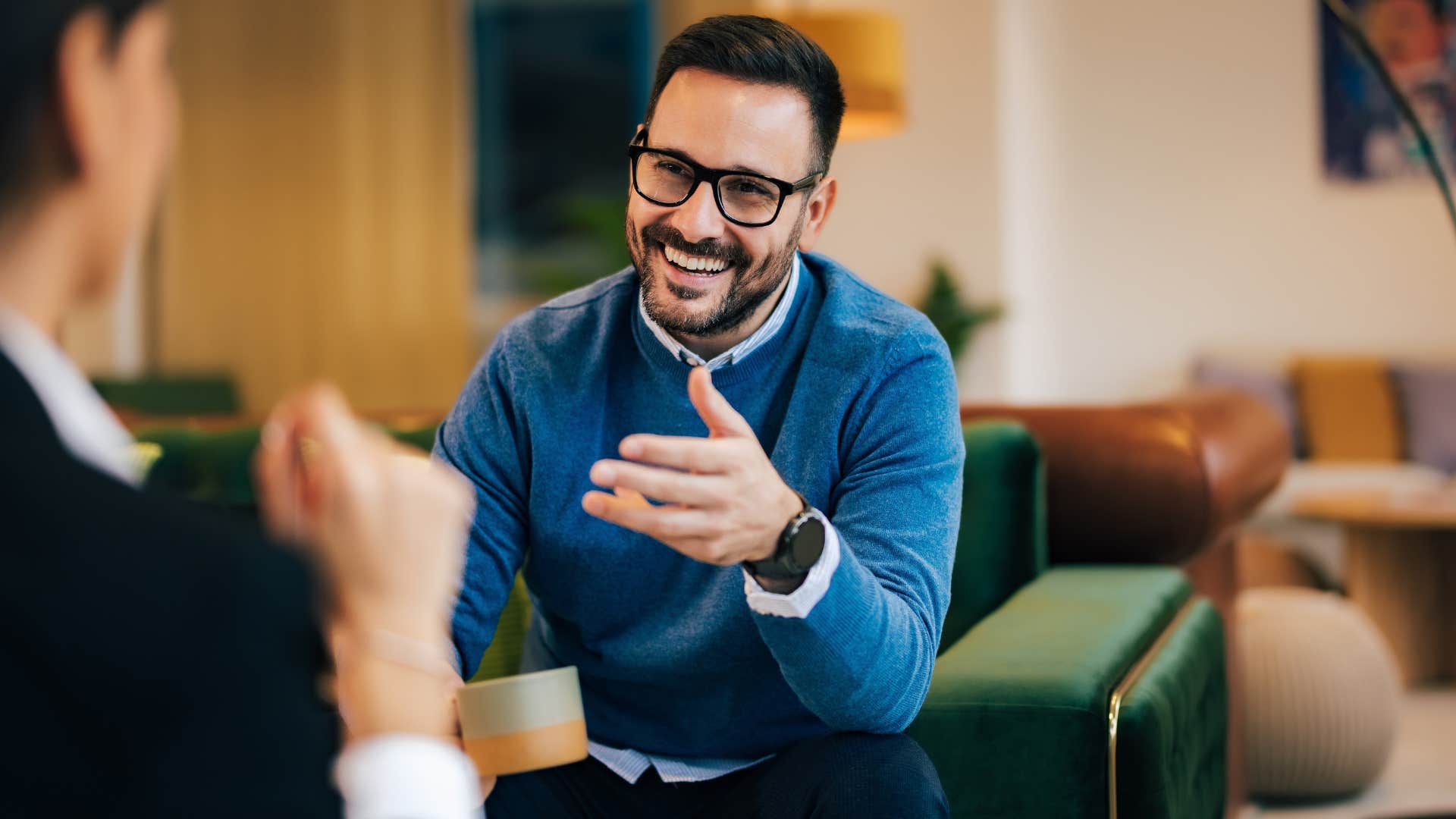 man saying I appreciate the feedback to his boss