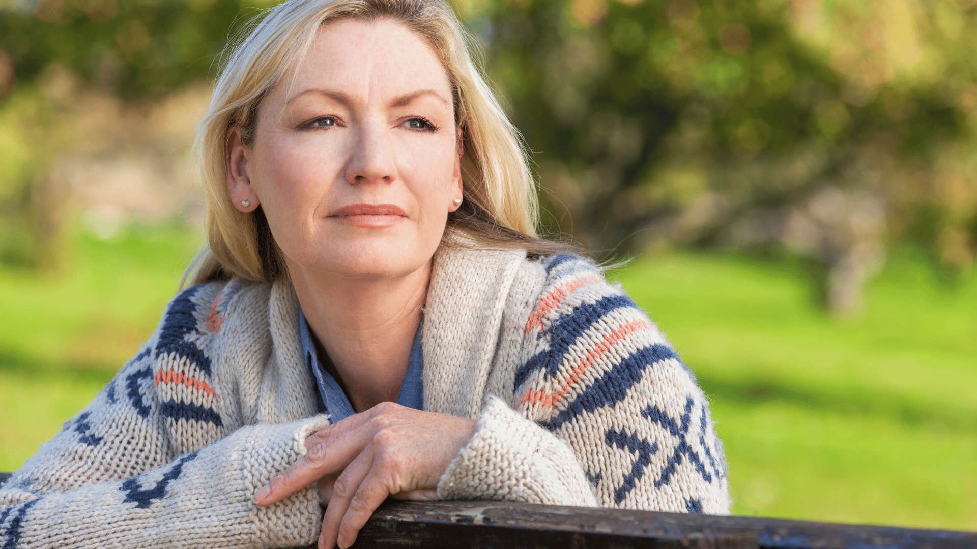 Gen X woman who excels at keeping her emotions to herself