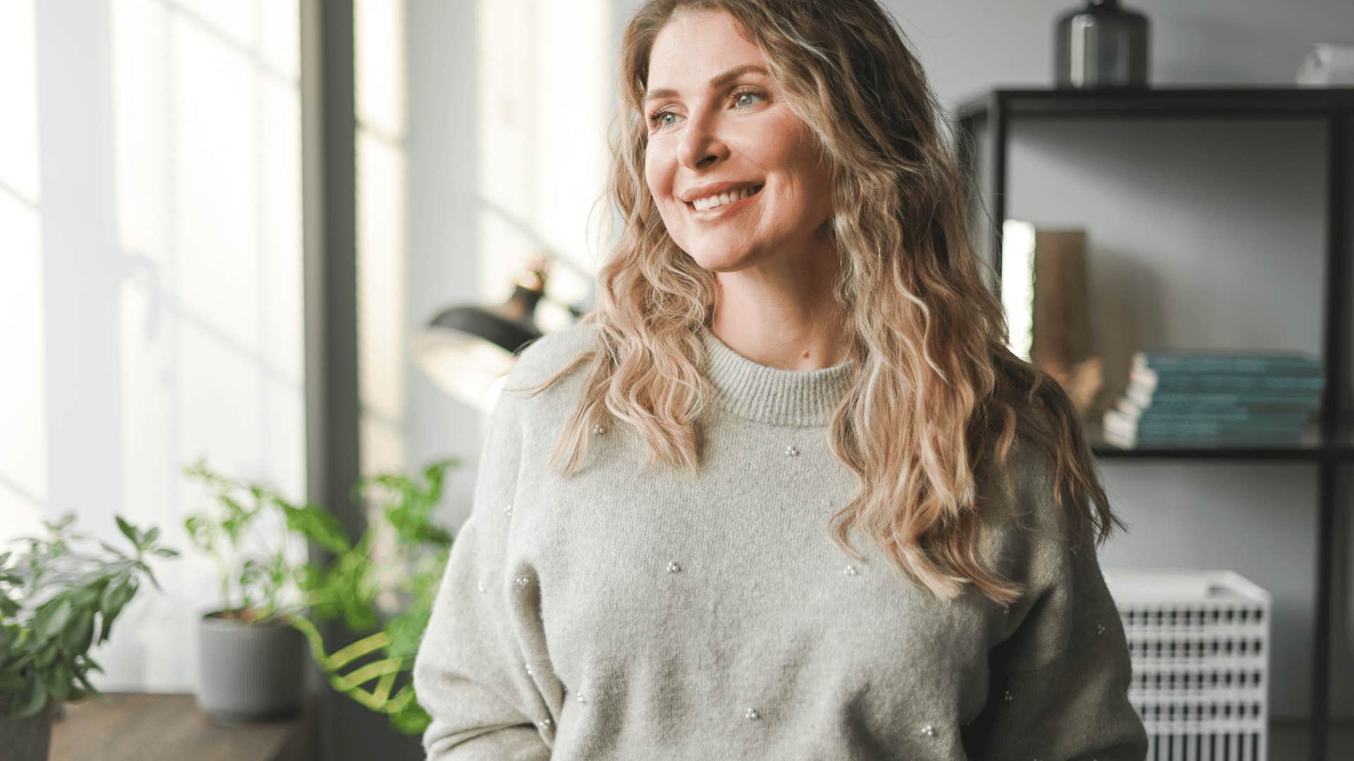 Gen X woman who excels at staying off her phone