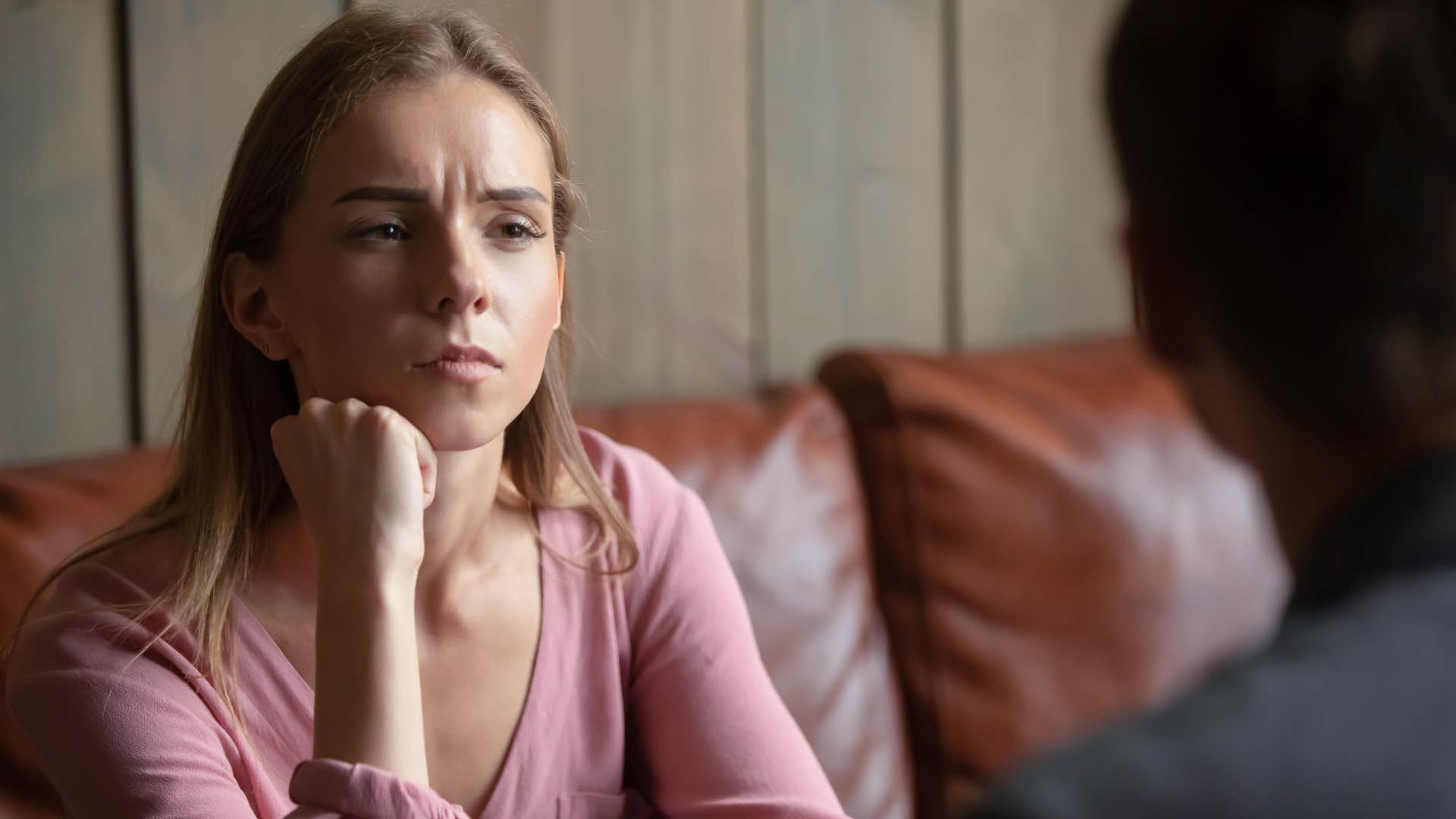 woman interested in conversation open to differing viewpoints