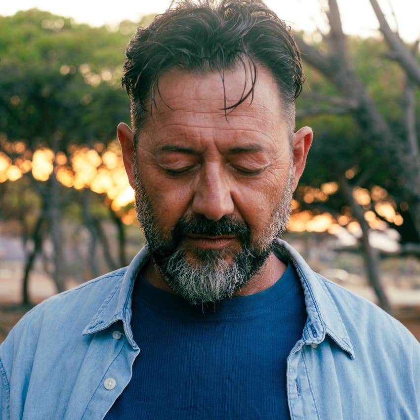 anxious man suffering from burnout