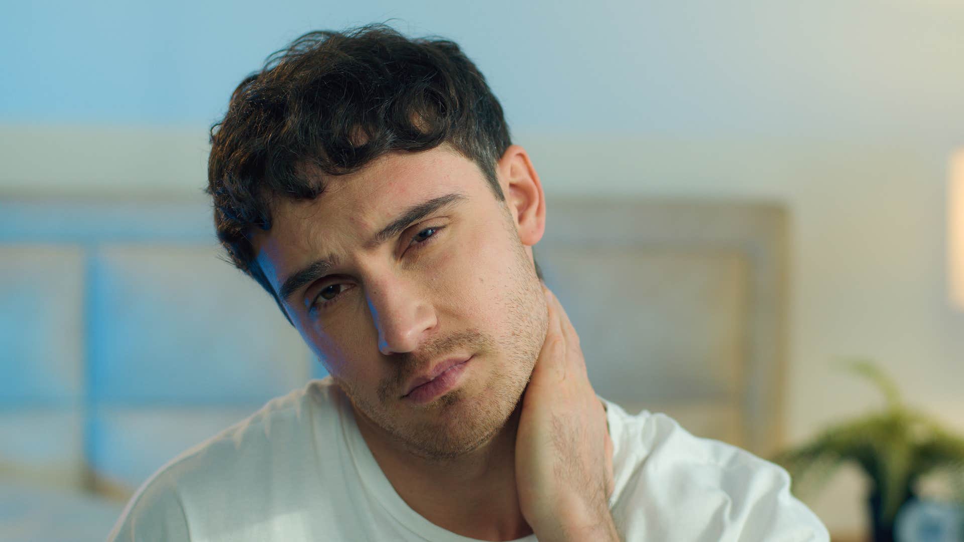 man feeling stressed over his deleted energy