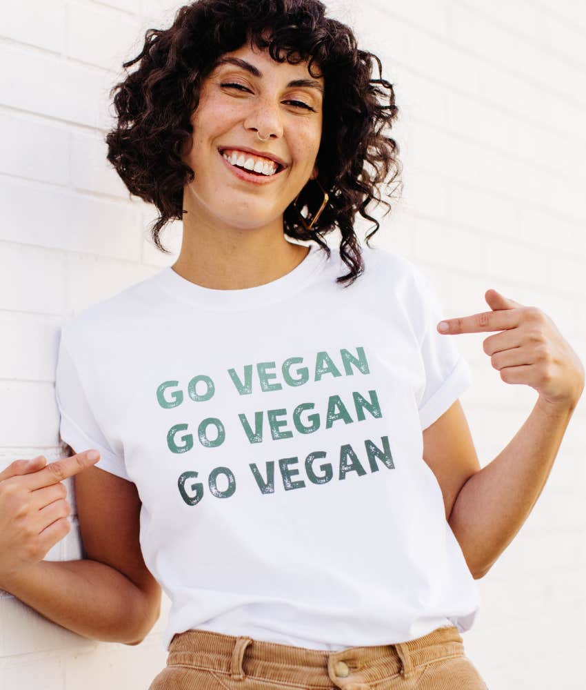 Woman who chose to make the deeply personal decision to go vegan