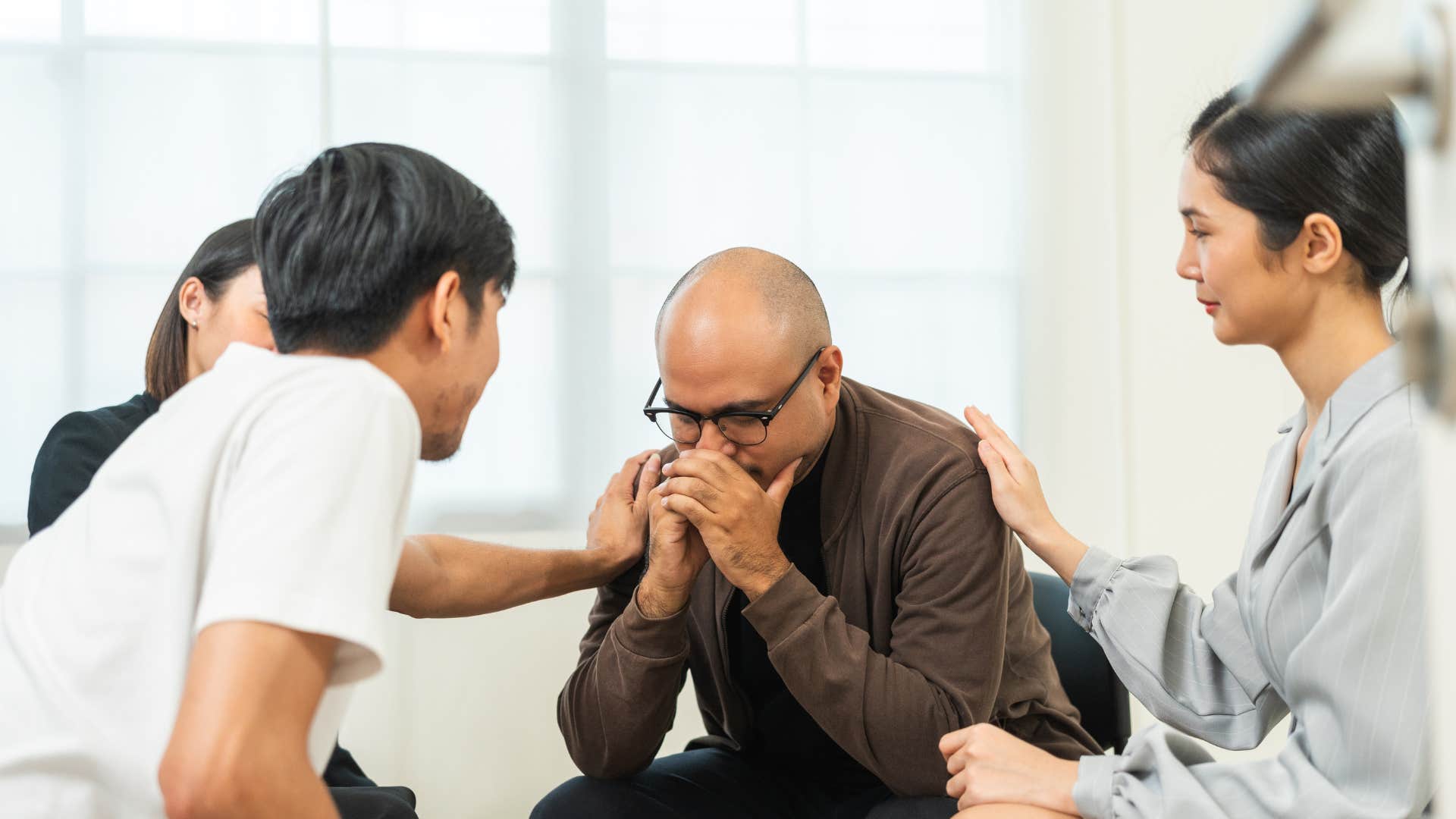 man who gets support when life feels wobbly