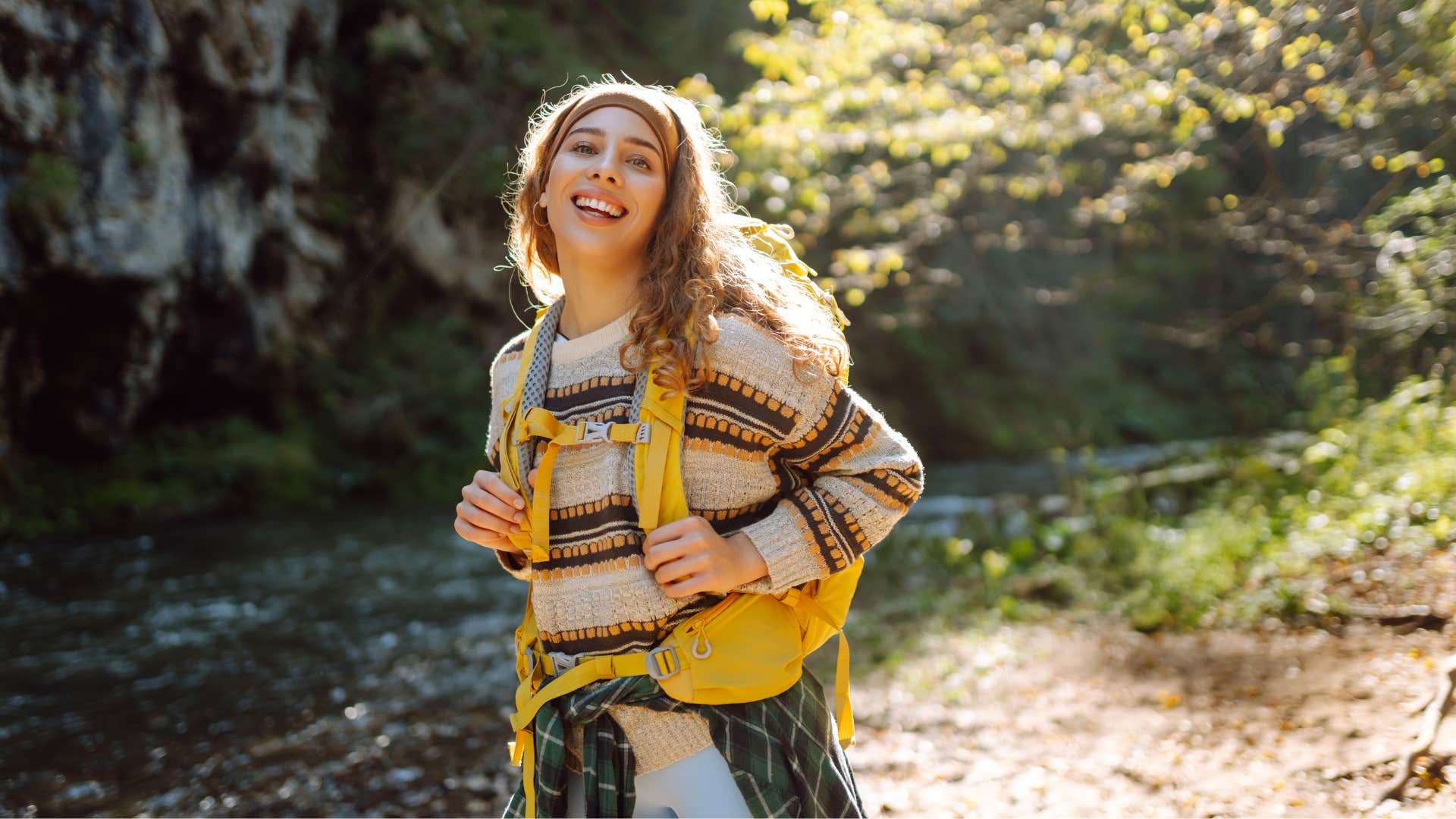 woman who makes decisions feel stupid easy as she spends time alone in nature