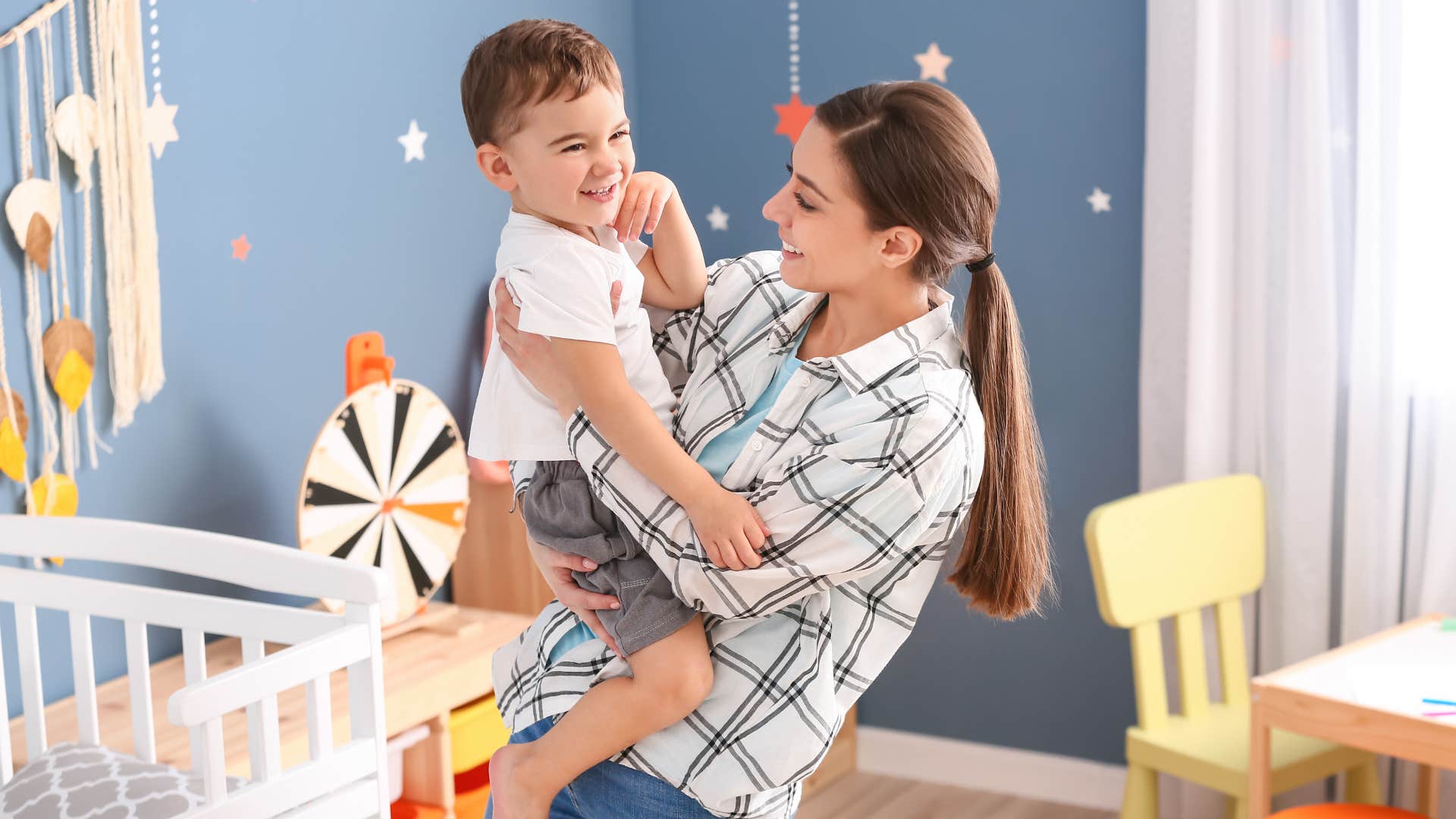 woman who prioritizes her kids by hiring help