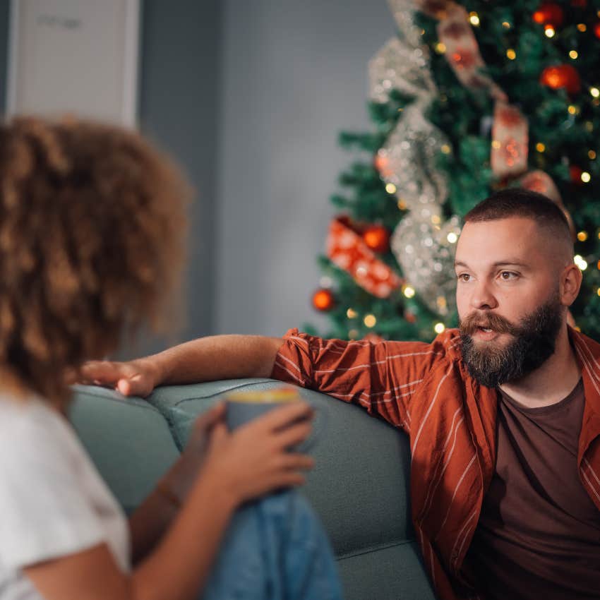 woman who wants to protect her peace during holiday family time as she sets expectations with family and friends