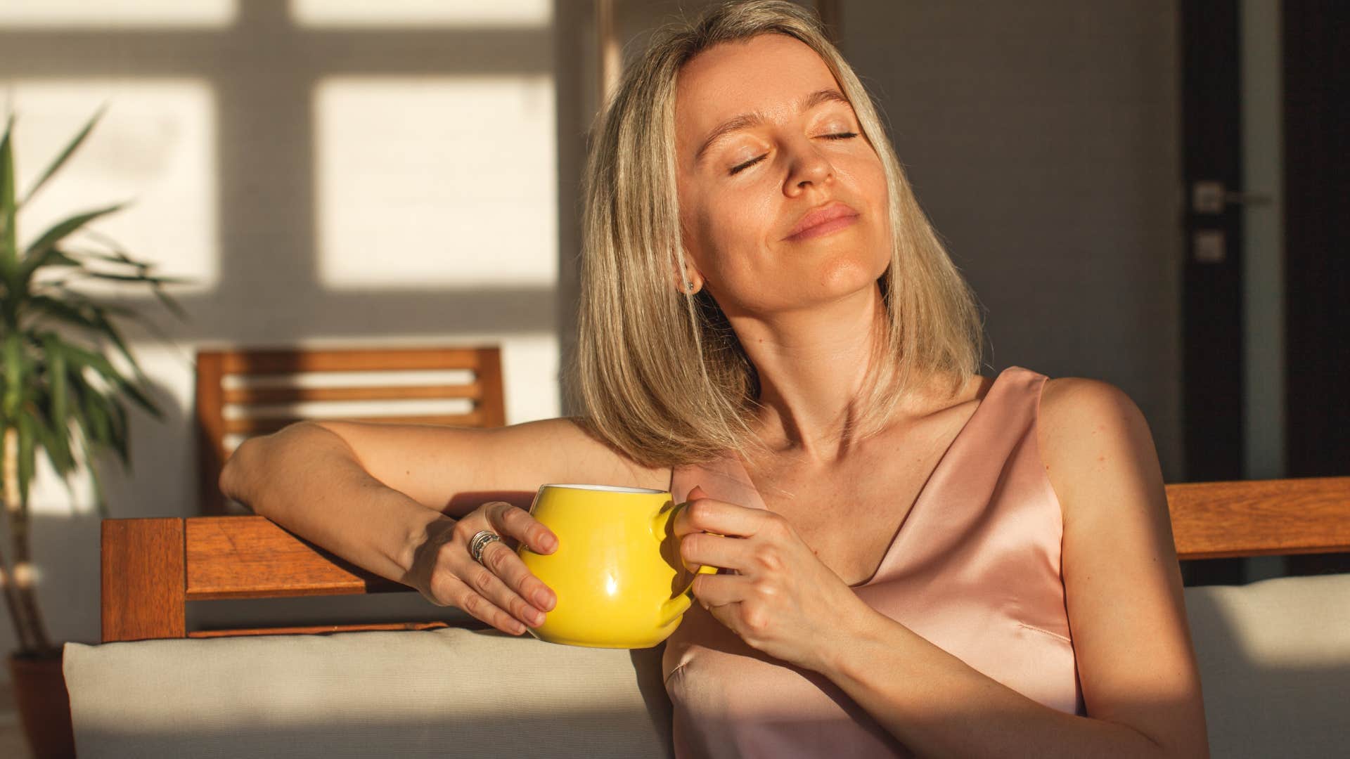 woman who gives herself space when her middle schooler is rude