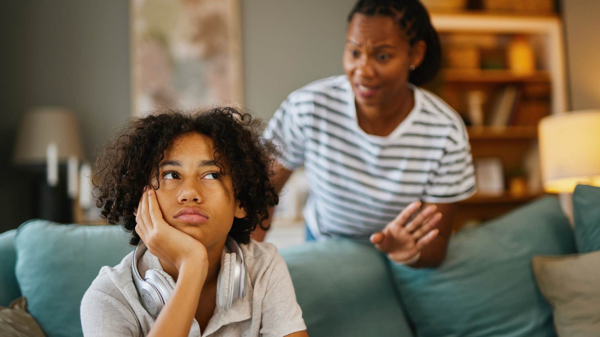 woman who must pick her battles with her hormonal middle-schooler