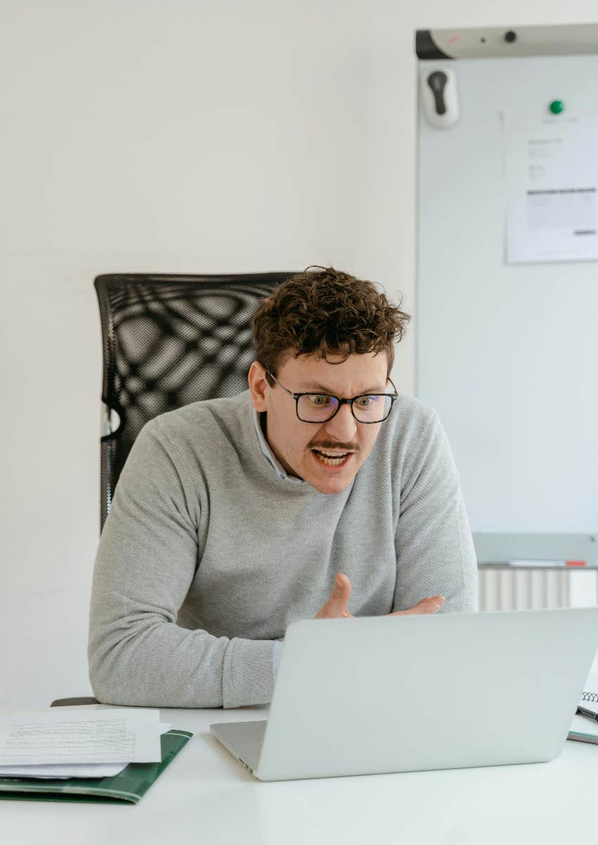 man who really doesn't like his job