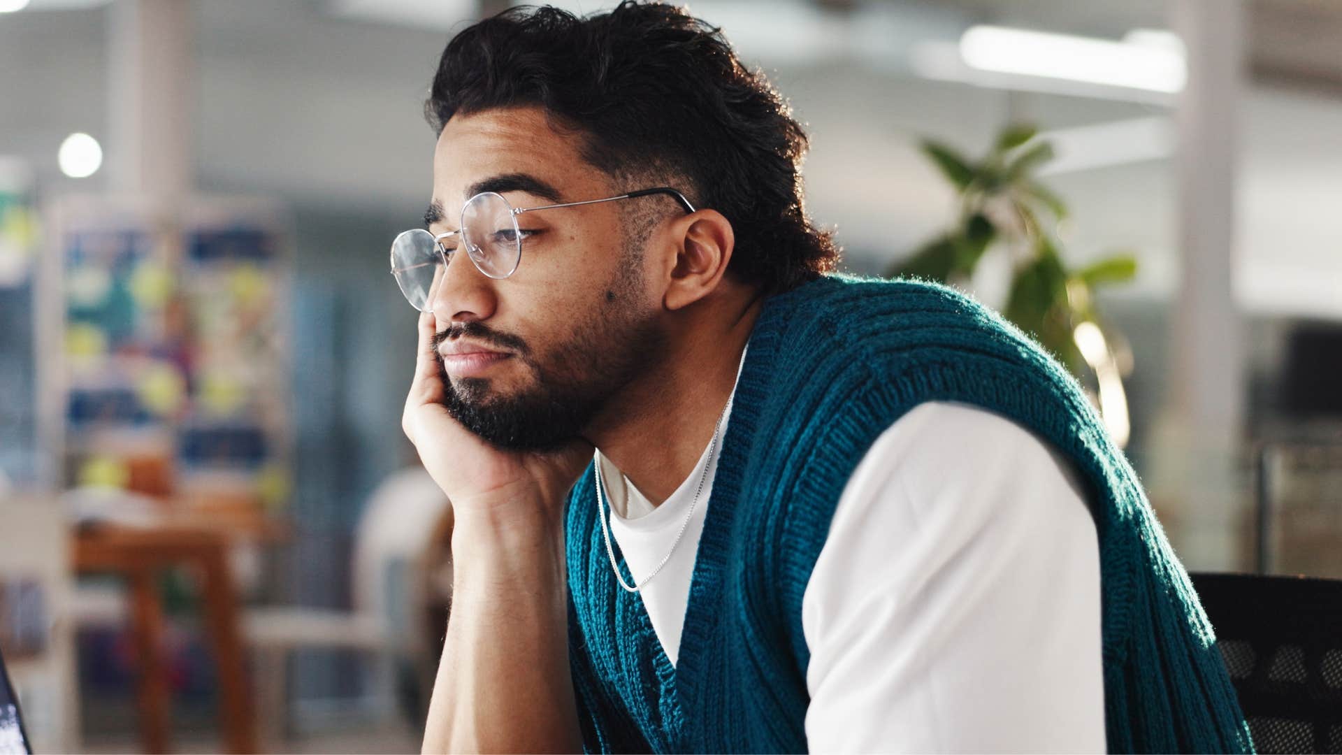 unmotivated man not wanting to exercise