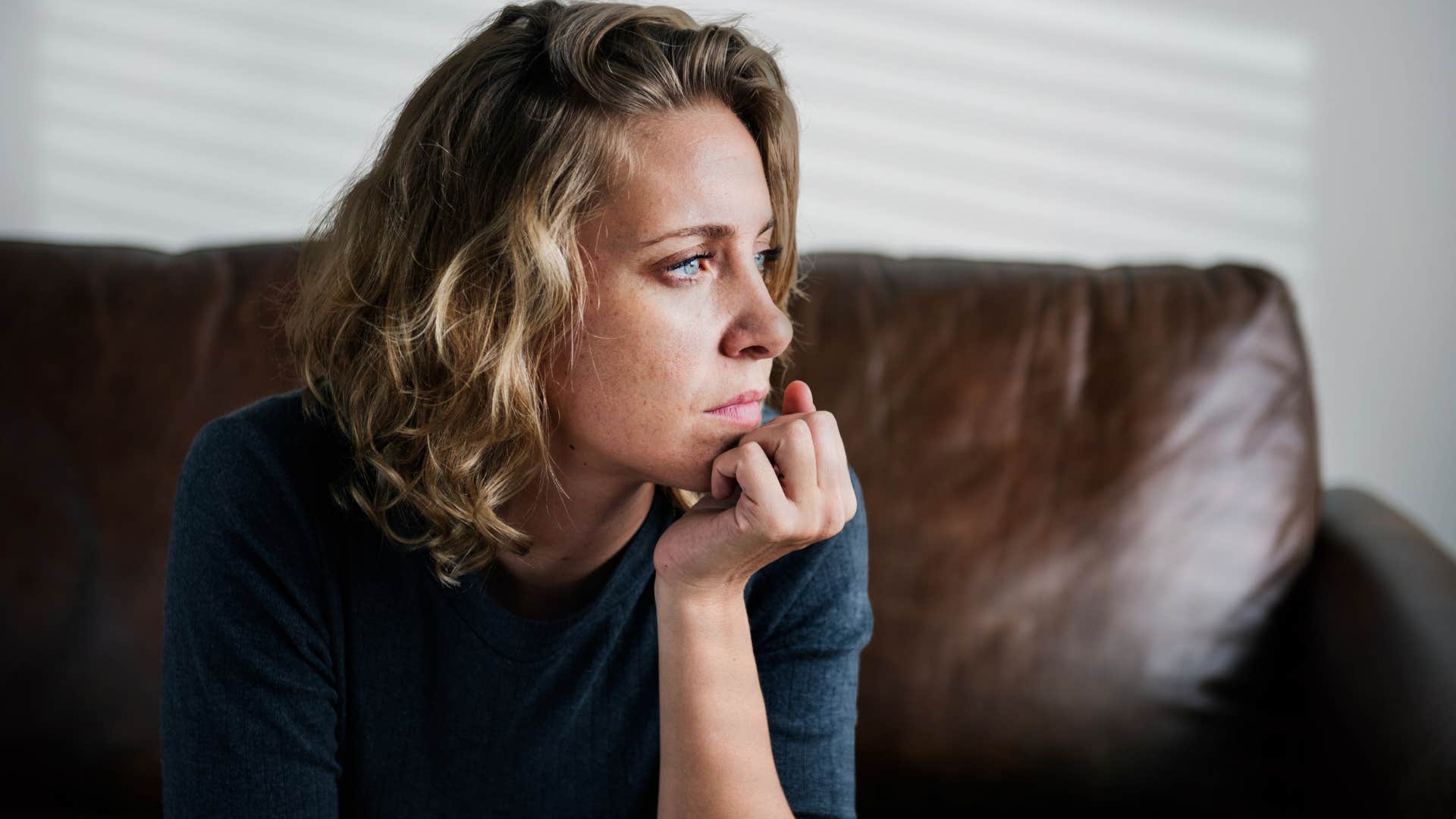 unmotivated woman struggling to stick to a routine