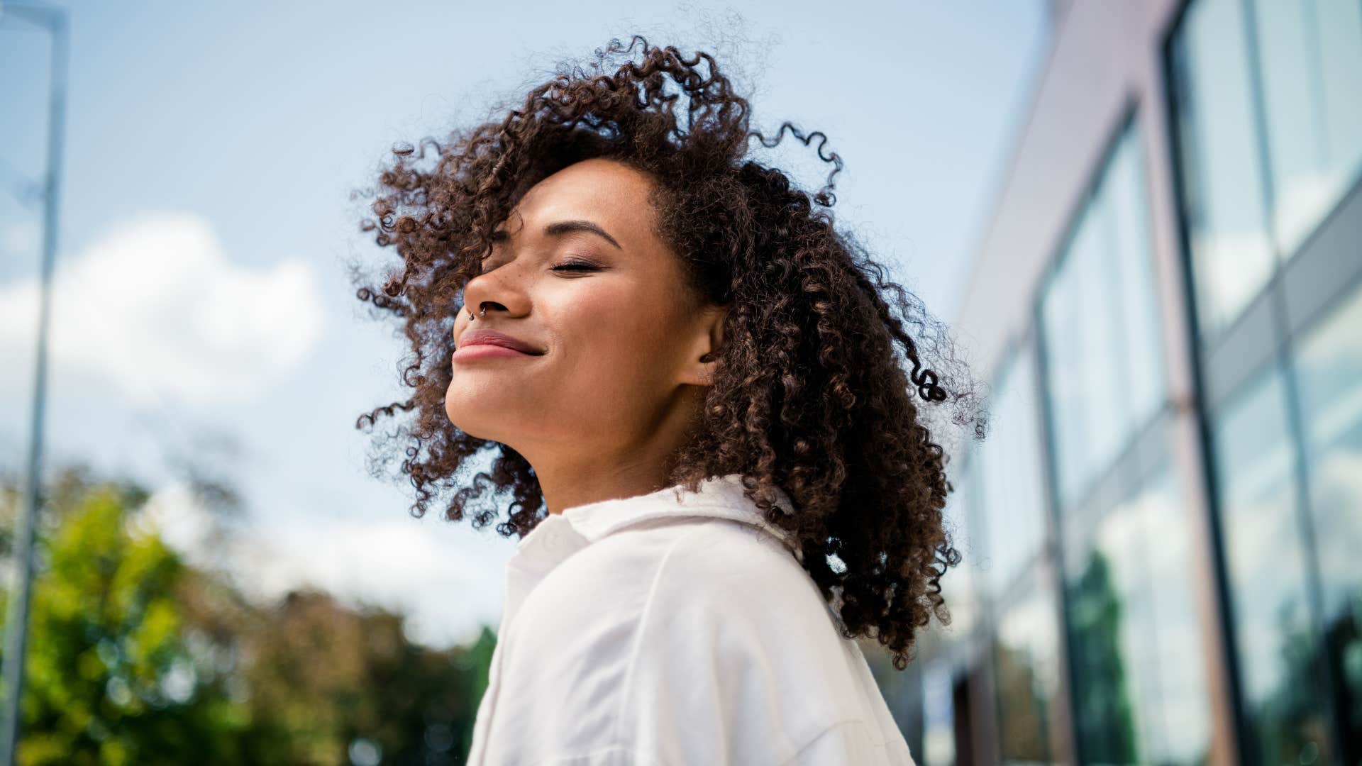 smiling woman choosing peace over being right