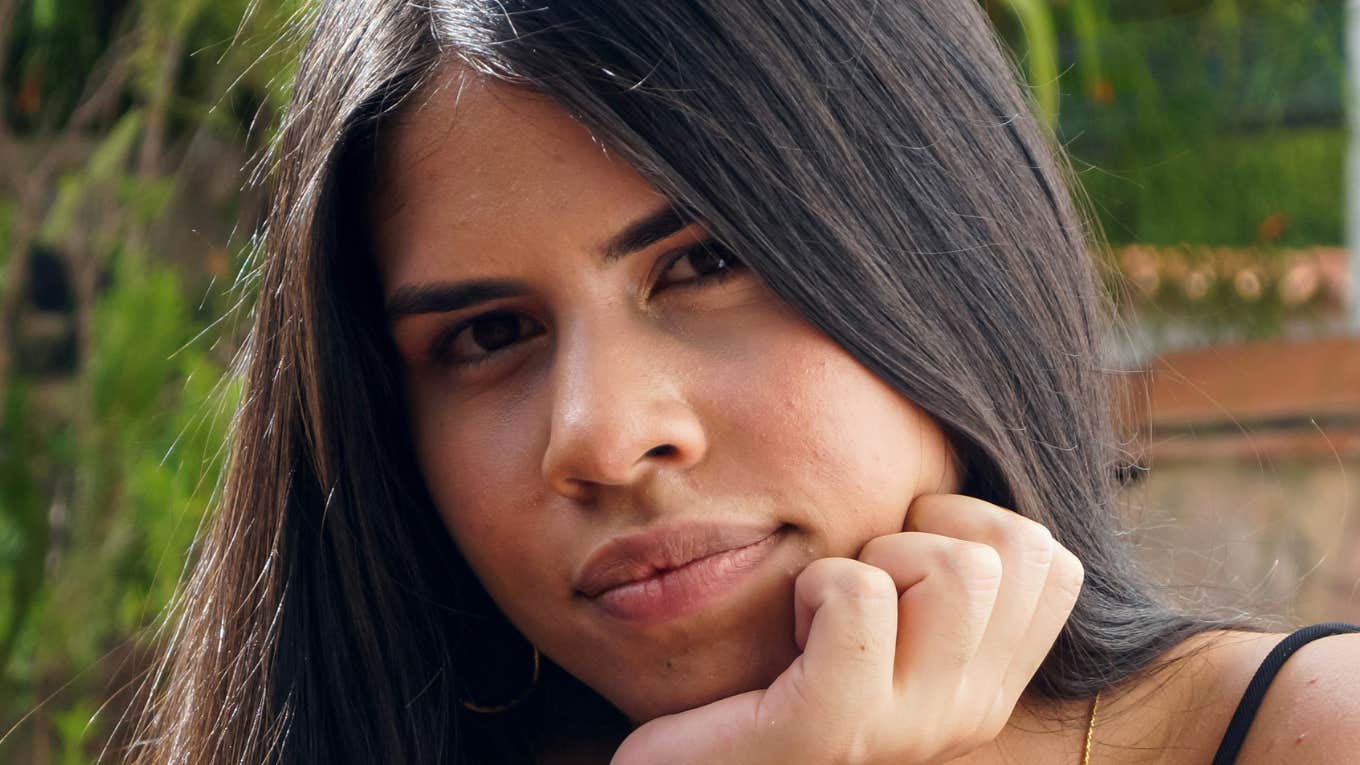 Woman questions if someone is trustworthy.