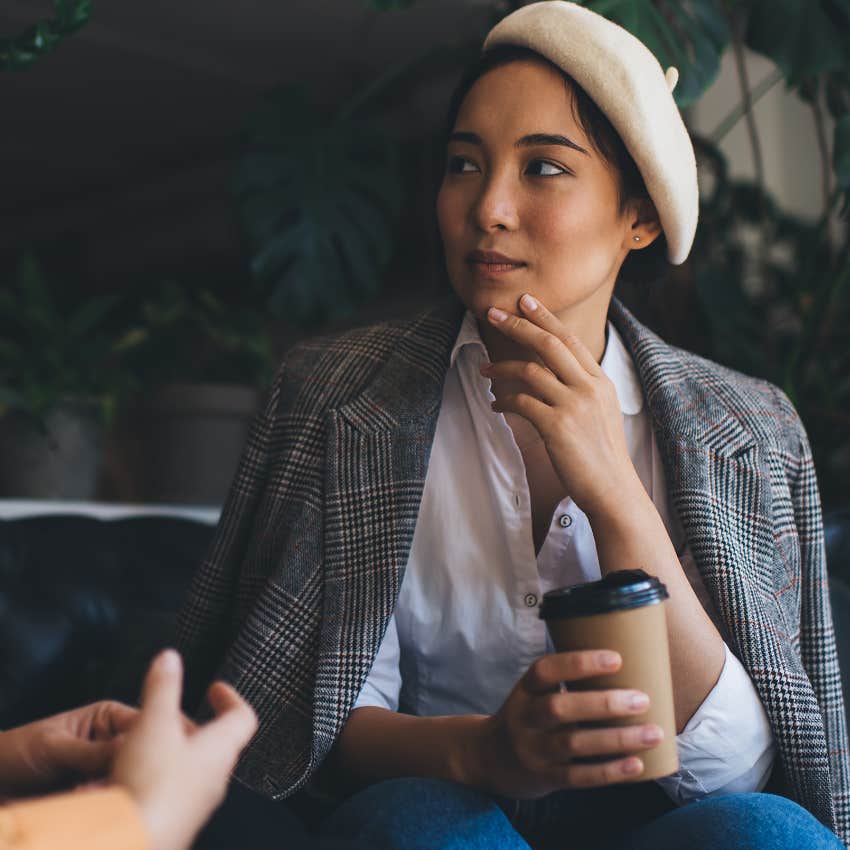 privileged woman saying I didn't realize people worried about that