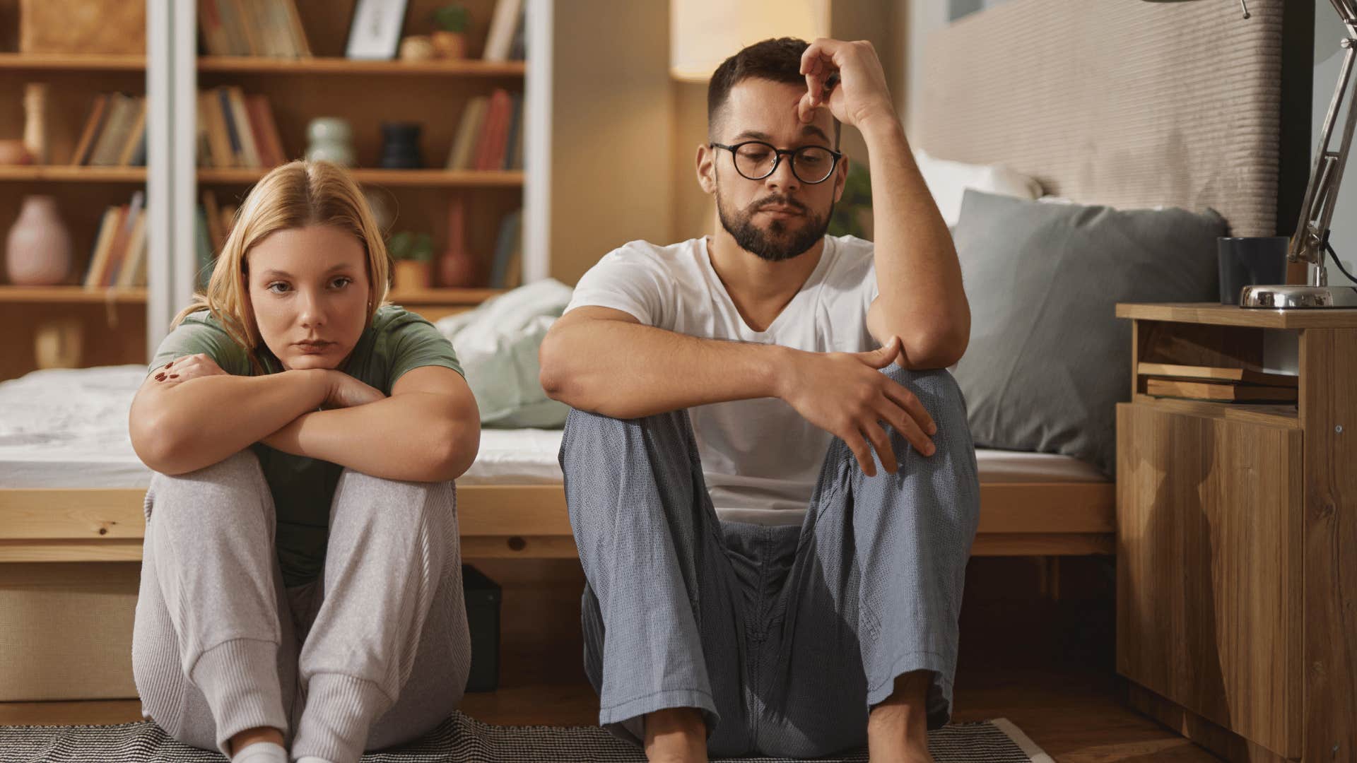 couple losing affection for each other