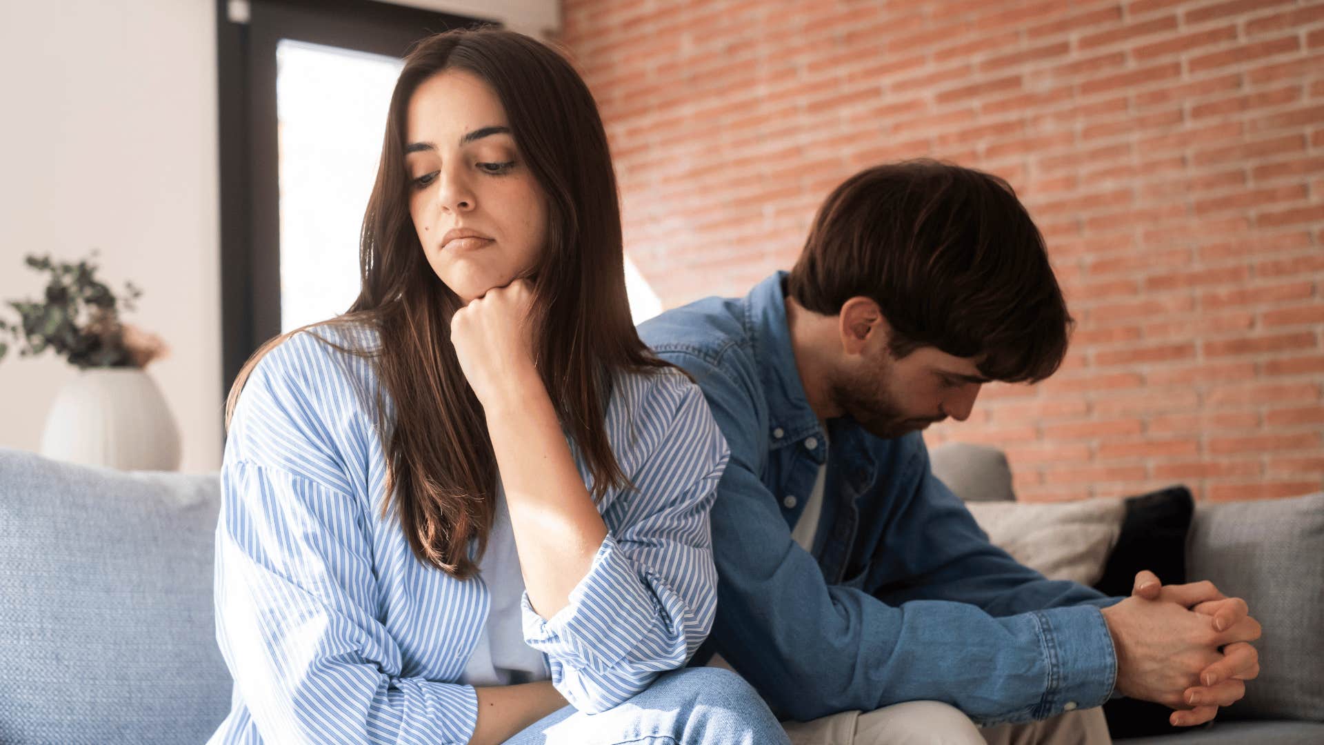 woman losing interest in daily life with her partner