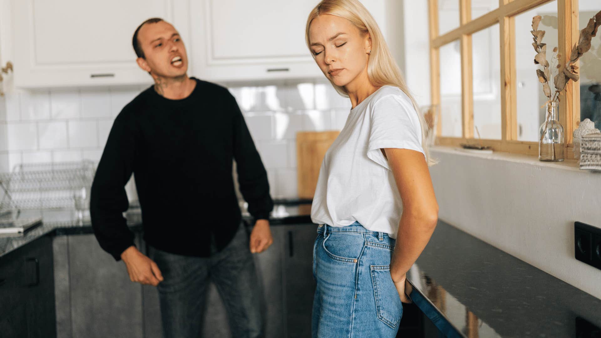 man lacking respect towards his partner