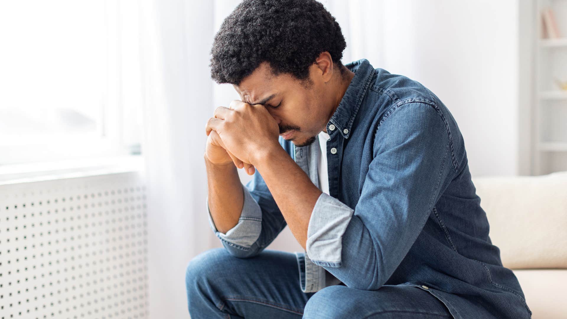 man who is sad because his girlfriend told him he deserves the best