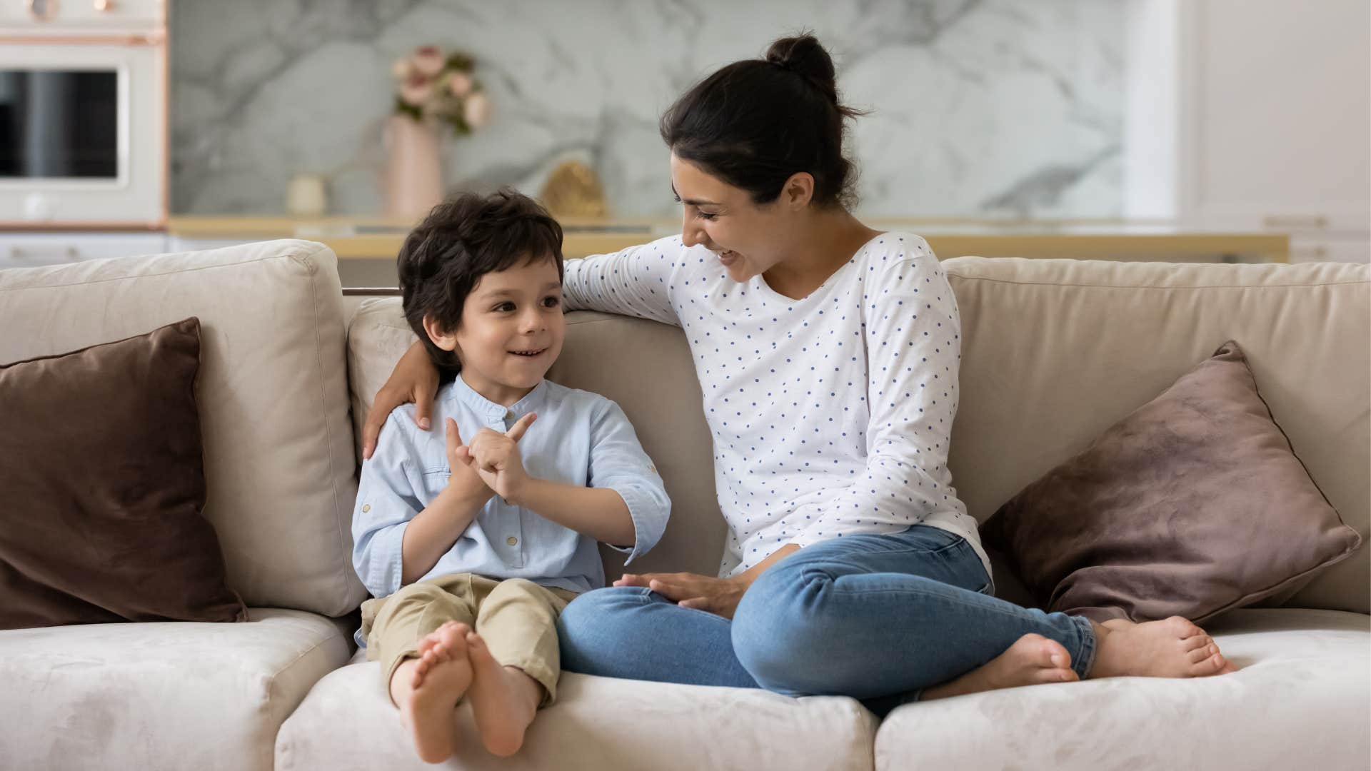 mother who focuses on feelings not appearances that hits home for her kid