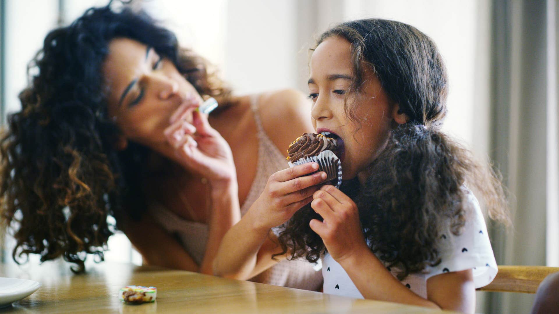 mother who never labels foods as good or bad as it hits home for her kid