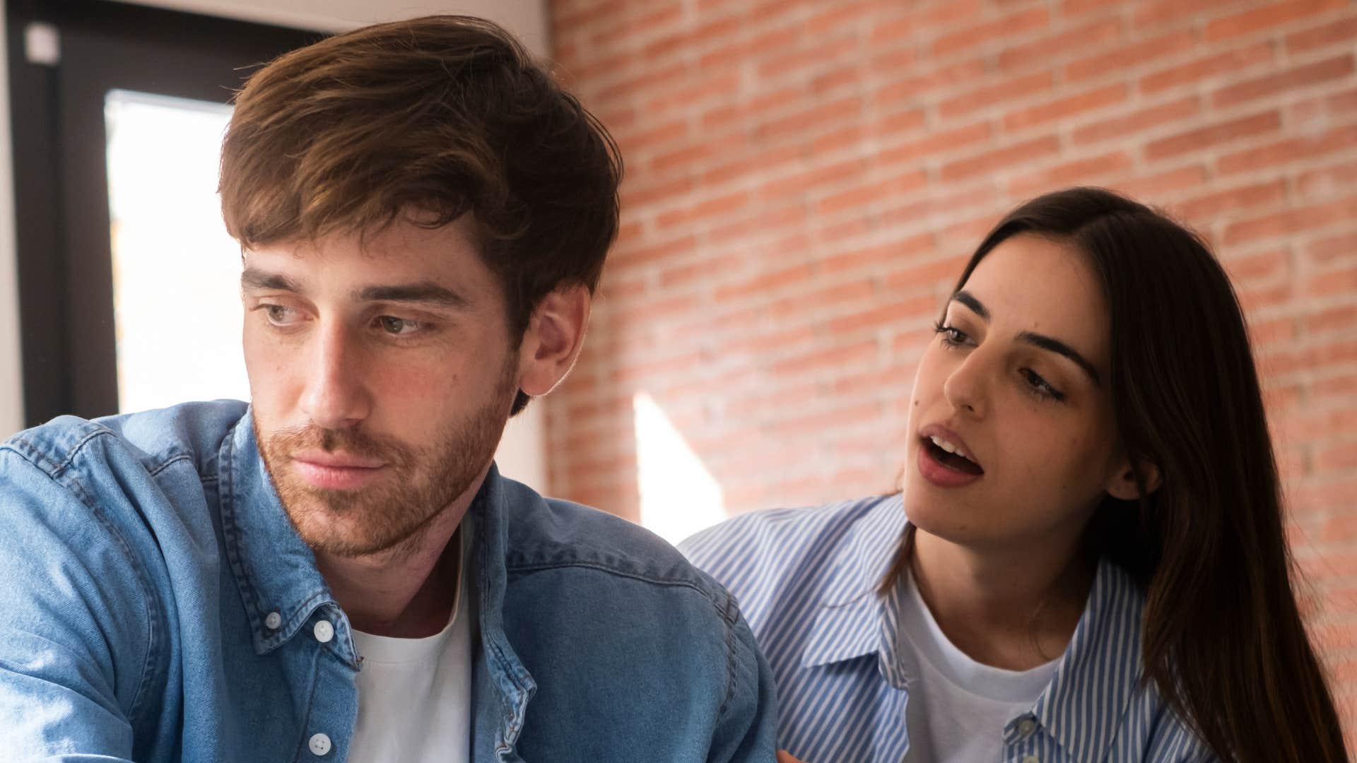 couple struggling to communicate