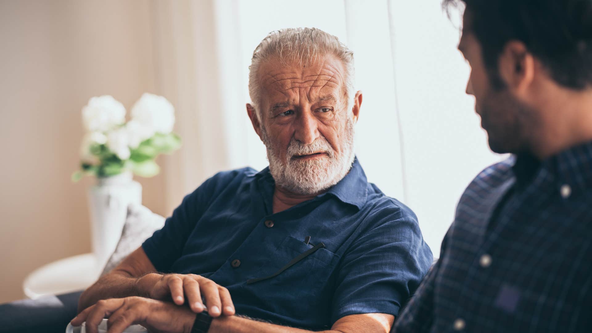 dad telling son i didnt want to bother you