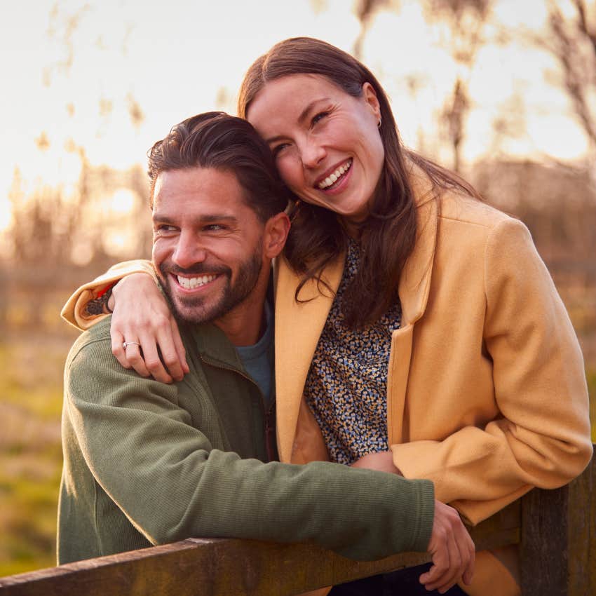 Couple in their 30s enjoying the sweet spot in life between youth and aging